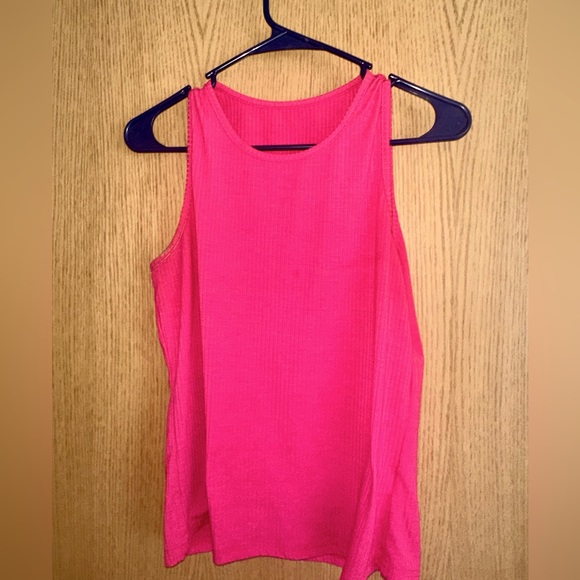 Pink Ribbed Tank Top - Picture 3 of 4